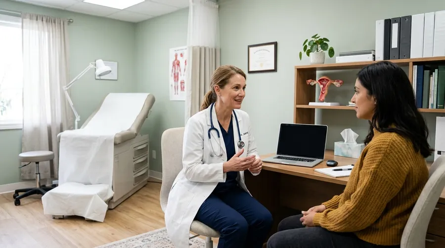 Clinician discussing women's health with a patient at Athlone Medical